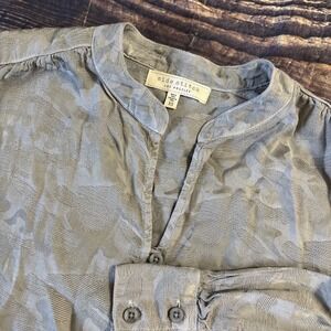 Side Stitch Los Angeles Women's Button Up Shirt Green Camo Top Blouse XS